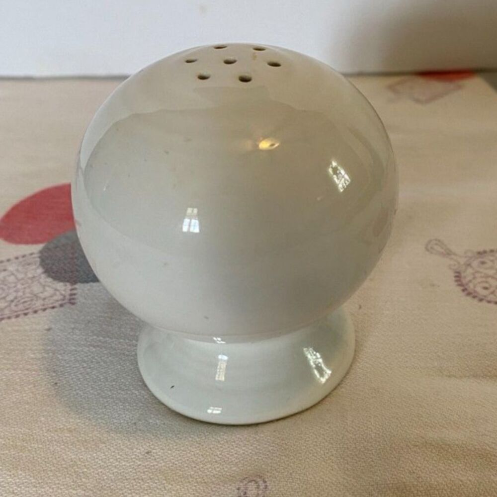 Fiestaware White Round Salt Shaker